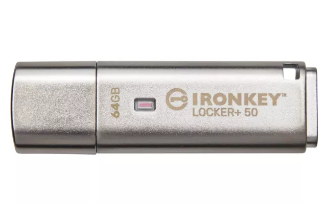 Kingston Technology IronKey Locker 50 Unita' Flash Usb 64Gb USB Tipo A 3.2 Gen 1