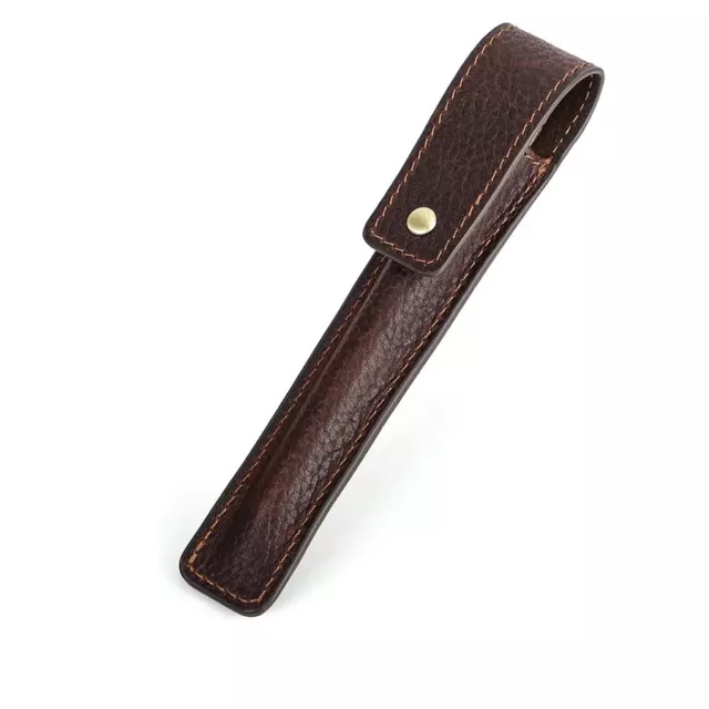 Echt Leder Etui für einen Stift Tasche Füllfederhalter Kuli Kugelschreiber Box