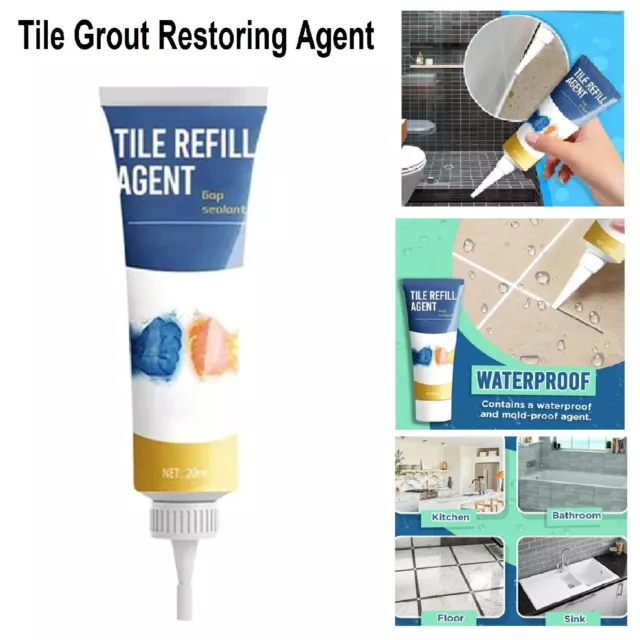 Tile Grout Repair Pen Wall Gap Refill Refresher Marker Bathroom Waterproof NEW