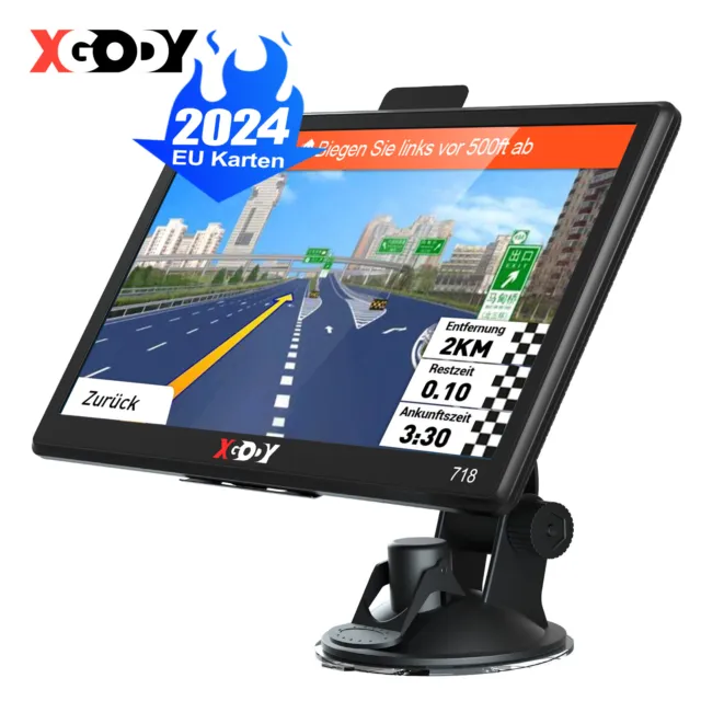 XGODY 718 7'' Zoll Truck BUS PKW GPS Navigation für LKW Navi Navigationgerät POI