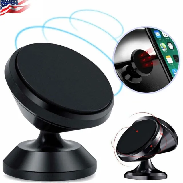 2× Super Magnetic Car Mount 360 Degree Dashboard Holder For Cell Phone Universal