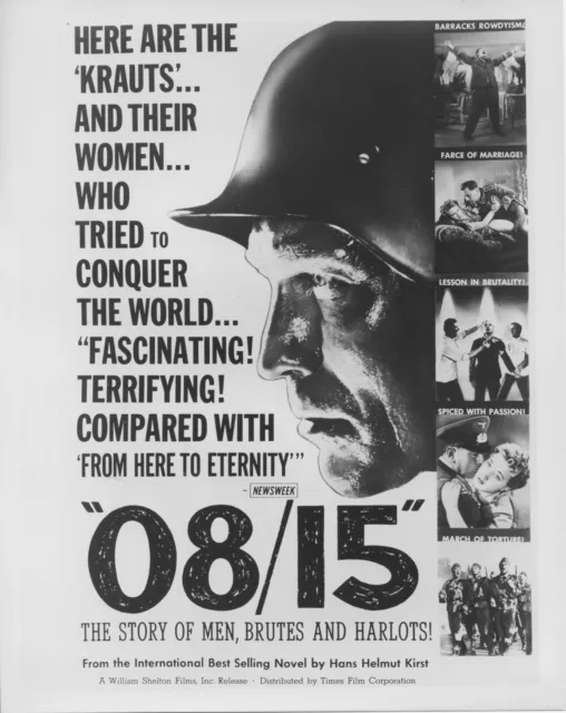 08/15/NAZIS original movie photo JOACHIM FUCHSBERGER b/w 1954 artwork still