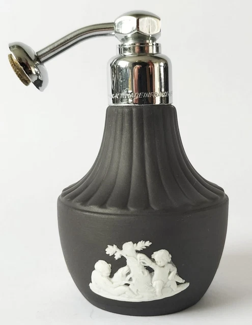 Wedgwood schwarze Jasperware Parfümflasche