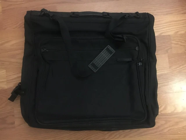 Briggs & Riley Bi-Fold Black Ballistic Nylon Carry On Garment Suitcase Bag EUC