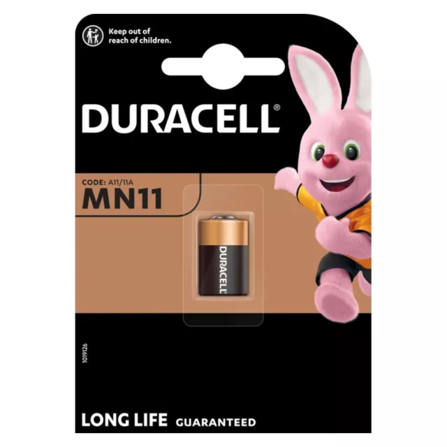 Duracell MN11 Alkaline Battery 6V - A11 MN11 E11A 11A GP-11A GP11A L1016 Alarm
