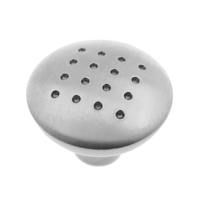 1 5/16" Inch Round Brushed Satin Nickel Kitchen Cabinet Knob Modern Pull Closet