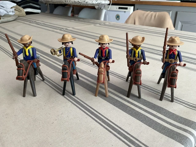 Figurine Playmobil Soldat Sudiste - État Comme Neuf - Western Avec Cheval Et Diligence