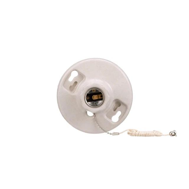 659-SP Eagle Ceiling Receptacle Lamp Holder, 660 W, Medium Base, Porcel...
