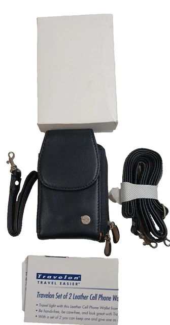 TL Bag Portefeuille/supporte Pour Téléphone en Cuir Avec Bandoulière Noir TL142323