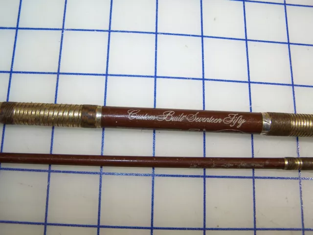 CLEAN VINTAGE TRUE TEMPER 725 DYNASPIN 2pc 6'6 GLASS SPINNING ROD
