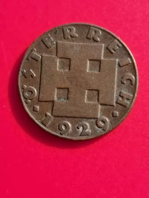 1929 Austria 2 Groschen Coin