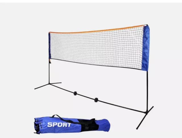 Medium 4m Adjustable Foldable Badminton Tennis Volleyball Net