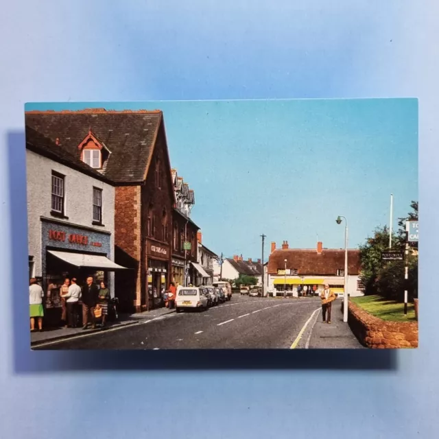Williton Postcard 1983 Village Post Office Bank Motor Cars Somerset