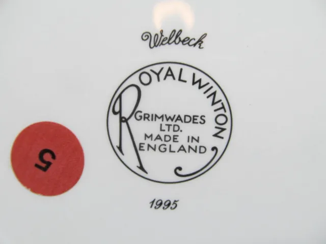 Royal Winton Grimwades Welbeck Vintage 1995 Chintz 8" Square Salad Plate 8