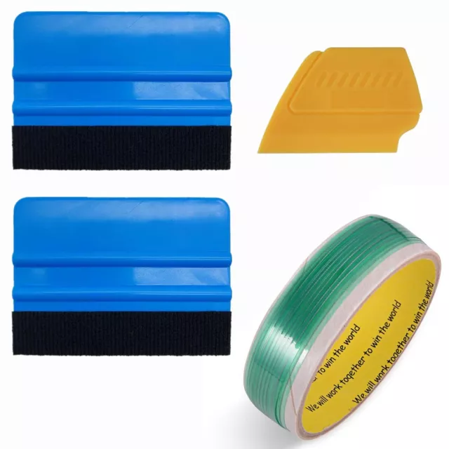 5M Knifeless Finish Line Tape , Pro Felt Blue Squeegee Scraper Vinyl Wrap Tools