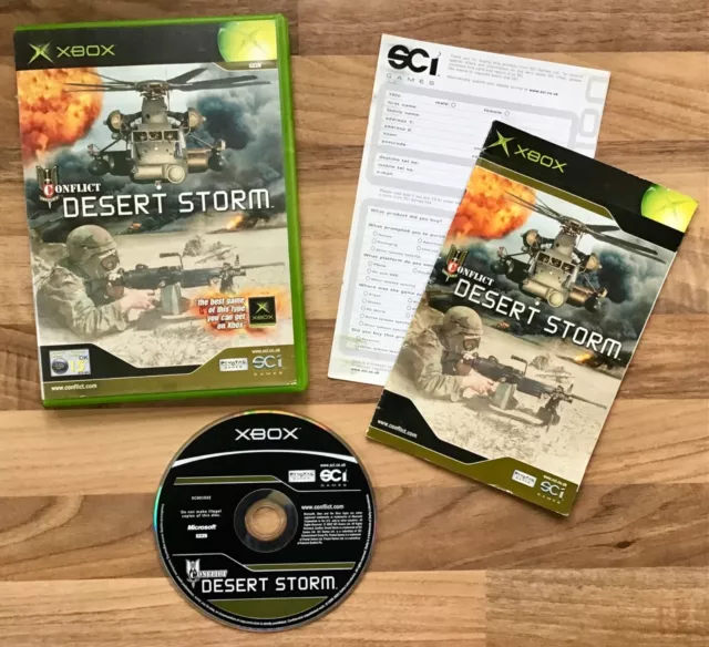 Conflict Desert Storm - Original Microsoft X-Box Game - Pivotal Games Sci