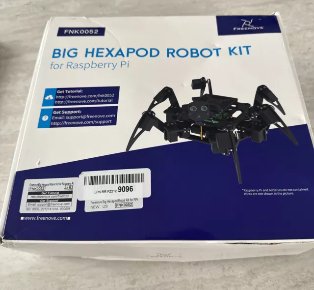 Freenove Big Hexapod Robot Kit for Raspberry Pi 4 B 3 B+ B A+ Walking. -Read-