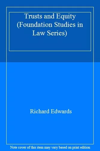 Trusts and Equity (Foundation Studies in Law Series),Richard Edw