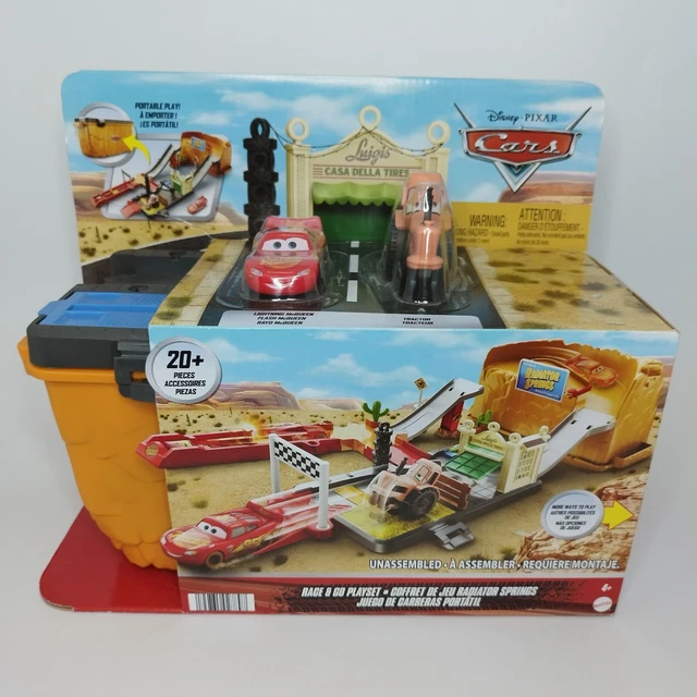 DISNEY PIXAR CARS Radiator Springs Race & Go Playset Luigis Casa Della ...