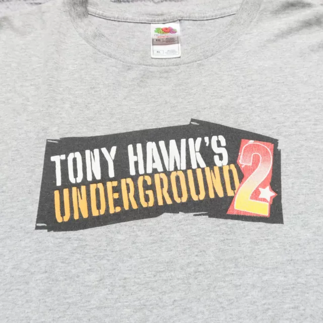 Vintage 2004 Tony Hawk's Underground 2 Video Game Shirt Skate Promo 3