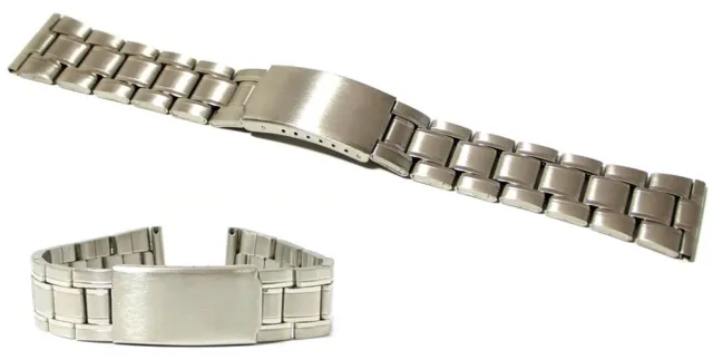 Cinturino per orologio acciaio inox ansa dritta 18mm deployante a53 watch strap