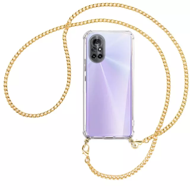 Collier pour Huawei nova 8 5G chaîne en métal (O) Etui Coque avec cordon