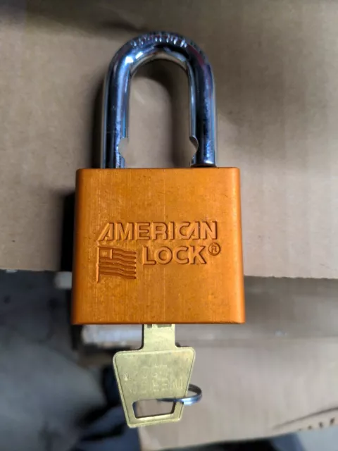 American Lock Company A1305Kaorj 5-Pin Safety Lock-Out Padlock Orange Nib