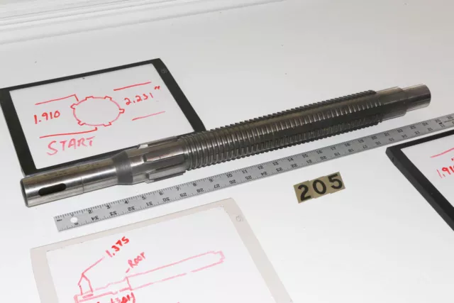 6 Spline Gear Pull Broach 2-1/4" Finisher TBCO.