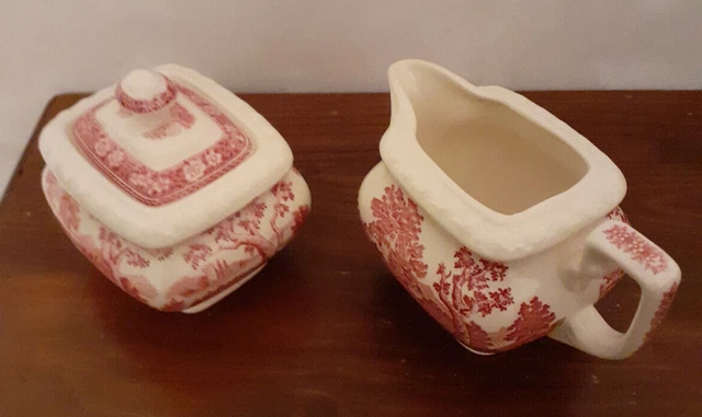 Villeroy und Boch Rusticana rot Zuckerdose und Milchkännchen