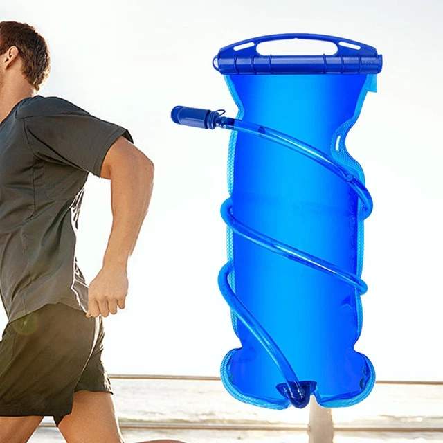 Poche à Eau / Vessie D'hydratation Cherainti 2L (70oz) - Bleue - Pour Rando, Course