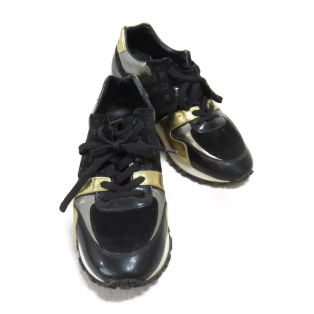 Louis Vuitton Gold Lurex Fabric and Leather Aftergame Sneakers Size 37 Louis  Vuitton