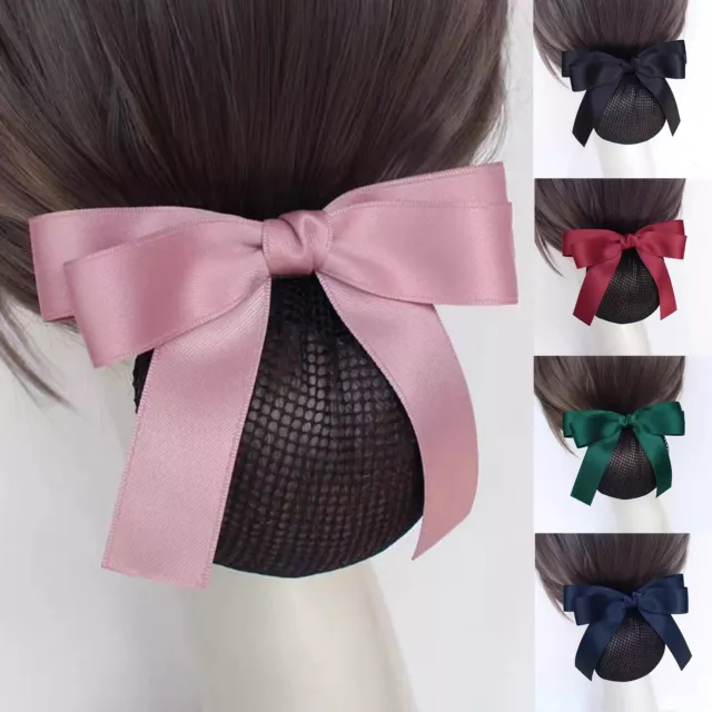 Hair Snood Bow-knot Decorative Anti-slip Hair Clip Hair Snood Soft