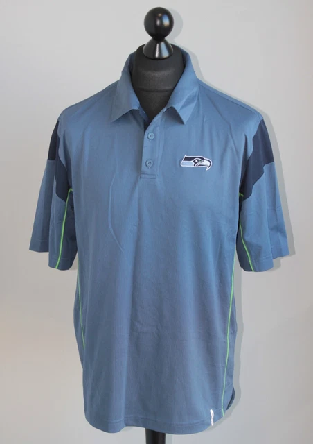Seattle Seahawks NFL football polo shirt jersey Reebok Size M