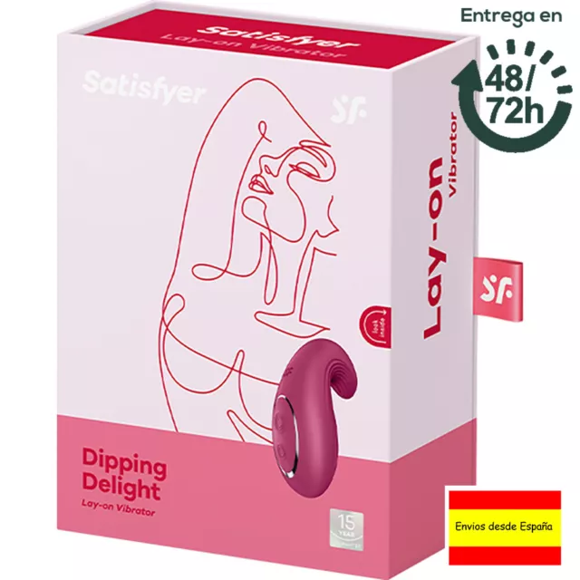 Satisfyer Vibrador Estimulador Clitoris Modelo Dipping Delight - Color Rosa