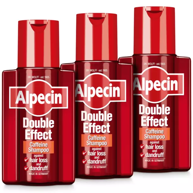 Alpecin Double Effect Anti Hair-Loss Shampoo with Dandruff Remover 3x 200 ml