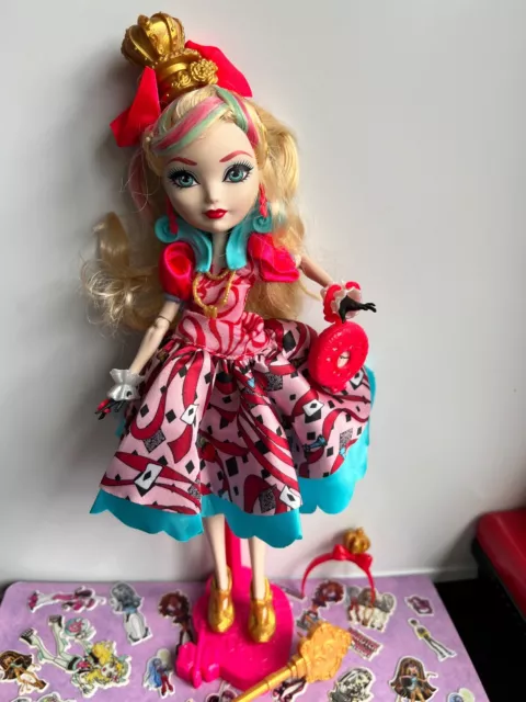 NY EVER AFTER HIGH DOLL With Everything Pictured Authentic Ex Cond