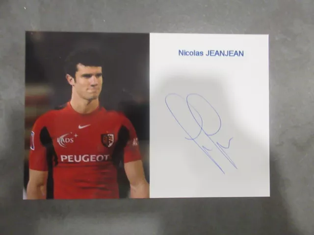 Autographe Nicolas Jeanjean  sur carte photo  Rugby 4