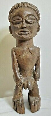 Antique African Congo Carved Wood Fetish Statue Figure Idol Provenance