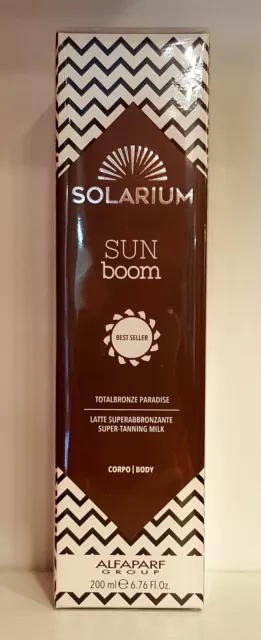 SOLARIUM SUN-BOOM CORPO LATTE SUPERABBRONZANTE 200ml. TOTAL BRONZE PARADISE