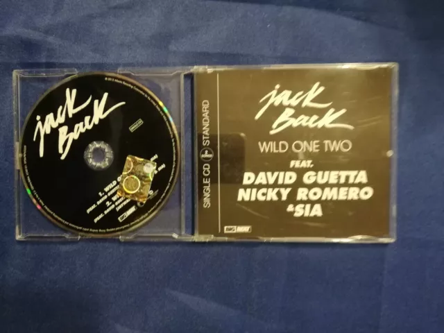Jack Back -  Wild One Two Feat David Guetta Nicky Romero & Sia   -  2 Tracks  Cd