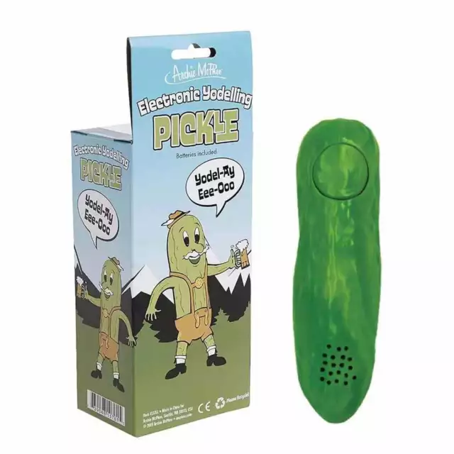 Electronic Yodelling Pickle Joke Novelty Toy Gift