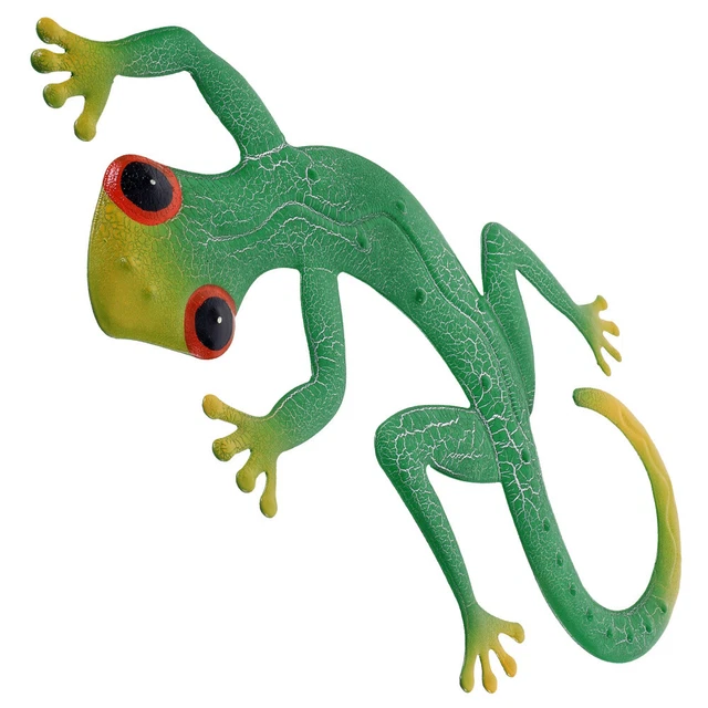 Lizard Wall Hanging Outdoor Wall Sculpture Gecko Wall Art Outdoor Toy Ornament