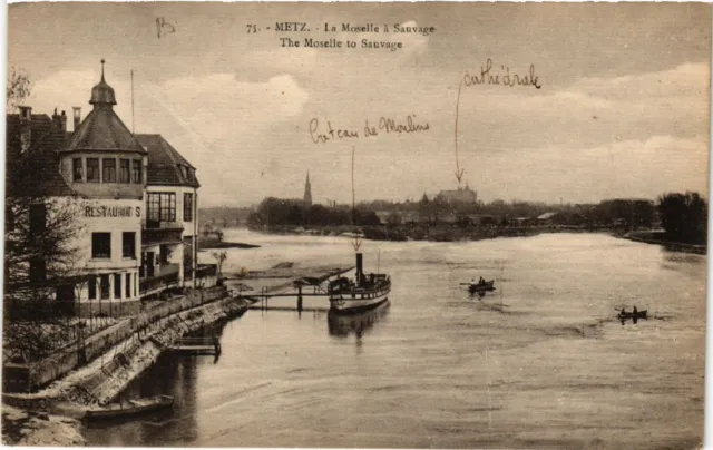 CPA AK METZ - La Moselle a Sauvage - The Moselle to Sauvage (651051)
