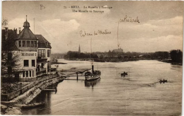CPA AK METZ - La Moselle a Sauvage - The Moselle to Sauvage (651051)