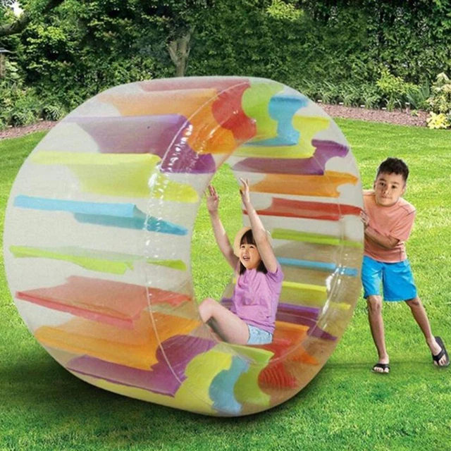 Roue à Eau Gonflable Géante 120x60 Cm - Jouet Piscine, Trampoline Aquatique Pour Enfants, Flotteur Extérieur - 11
