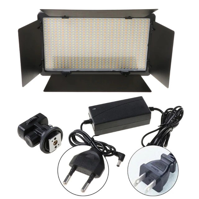 Luz de relleno de video portátil 40W 600 LED regulable ultra delgada LCD bicolor