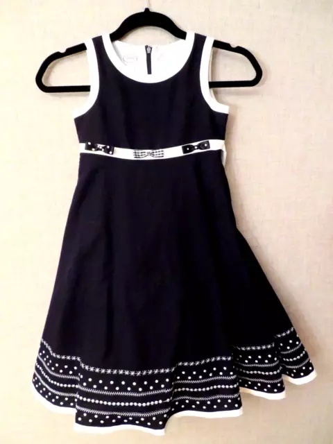 Talbots Kids Girls Size 6 Black White Crinoline Dress Wedding Christening NWT