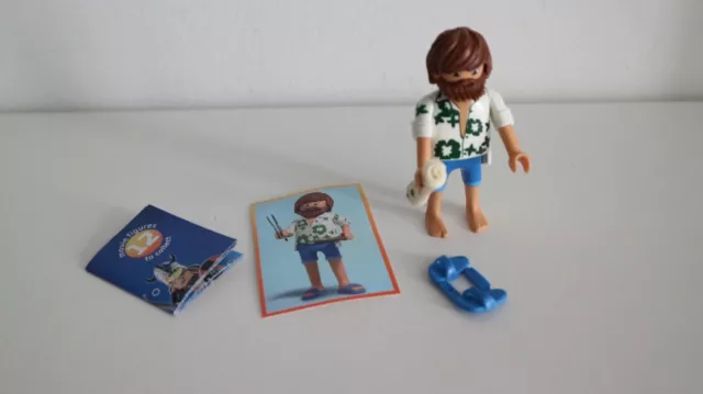 playmobil 70069 series 1, figures the movie blind bag men with towel beach