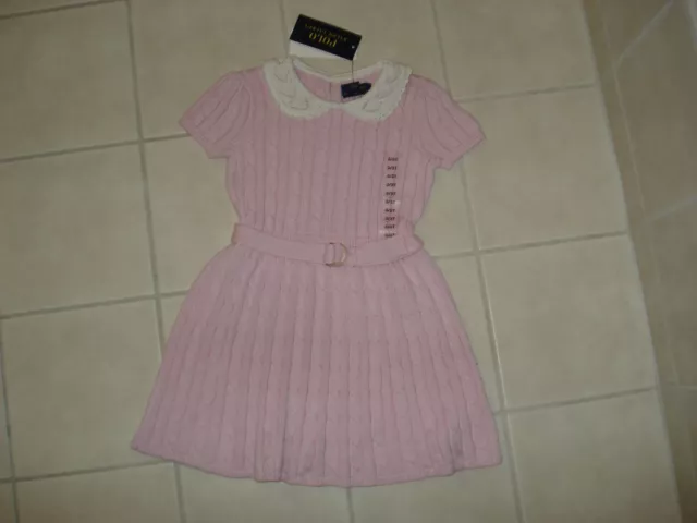 POLO Ralph Lauren $115.00   Dress  Size-5 (40-44lbs)  New  WT 100% Cotton