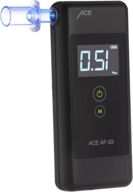 Alcoholímetro ACE AF-33 con pantalla - gris oscuro (107075)